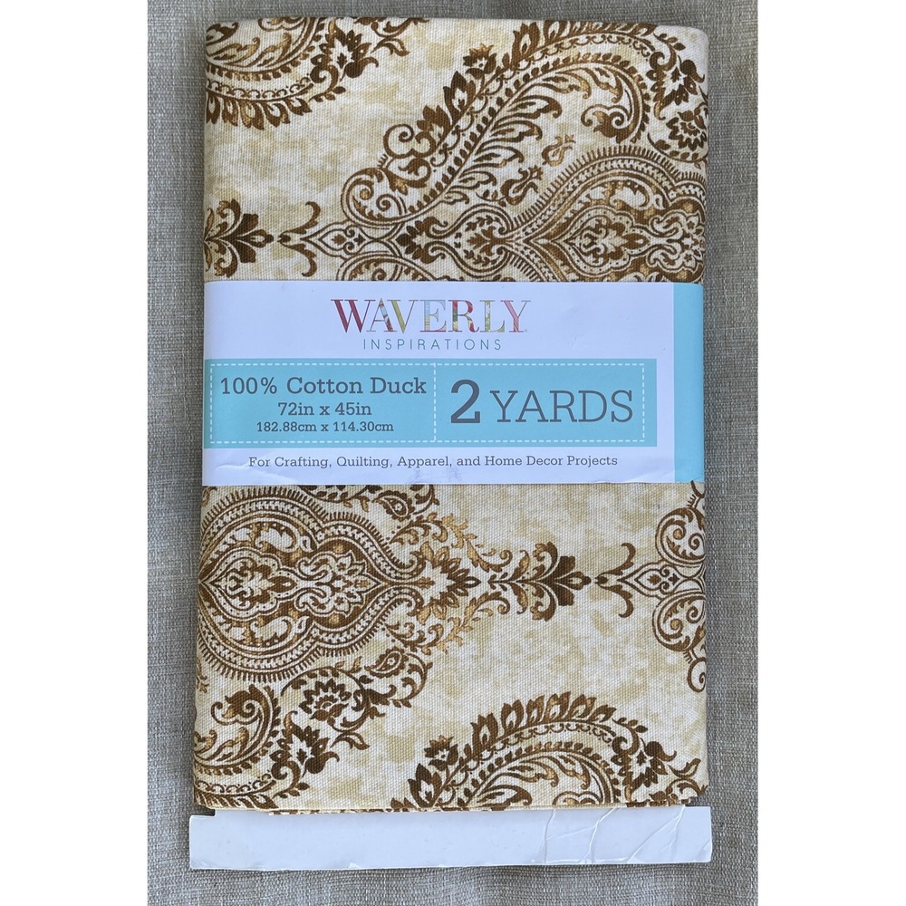 Waverly Inspirations 100% Cotton Duck Fabric 2 yard 72" x 45" Crafting Quilting